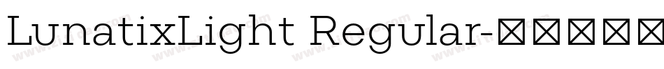 LunatixLight Regular字体转换